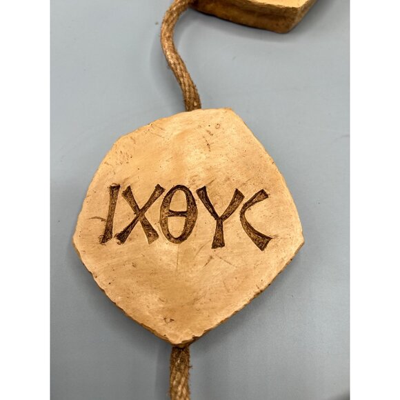 Faith Hanging Plaque Inspirational Text Symbol Hebrew Sanskrit Psalms 27" Long - Picture 2 of 14